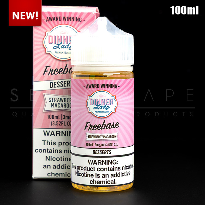 Dinner Lady – Strawberry Macaroon Eliquid 100ml<br> $15.99